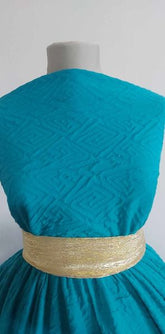 Material Elastic Dublustrat Turcoaz ELA1009